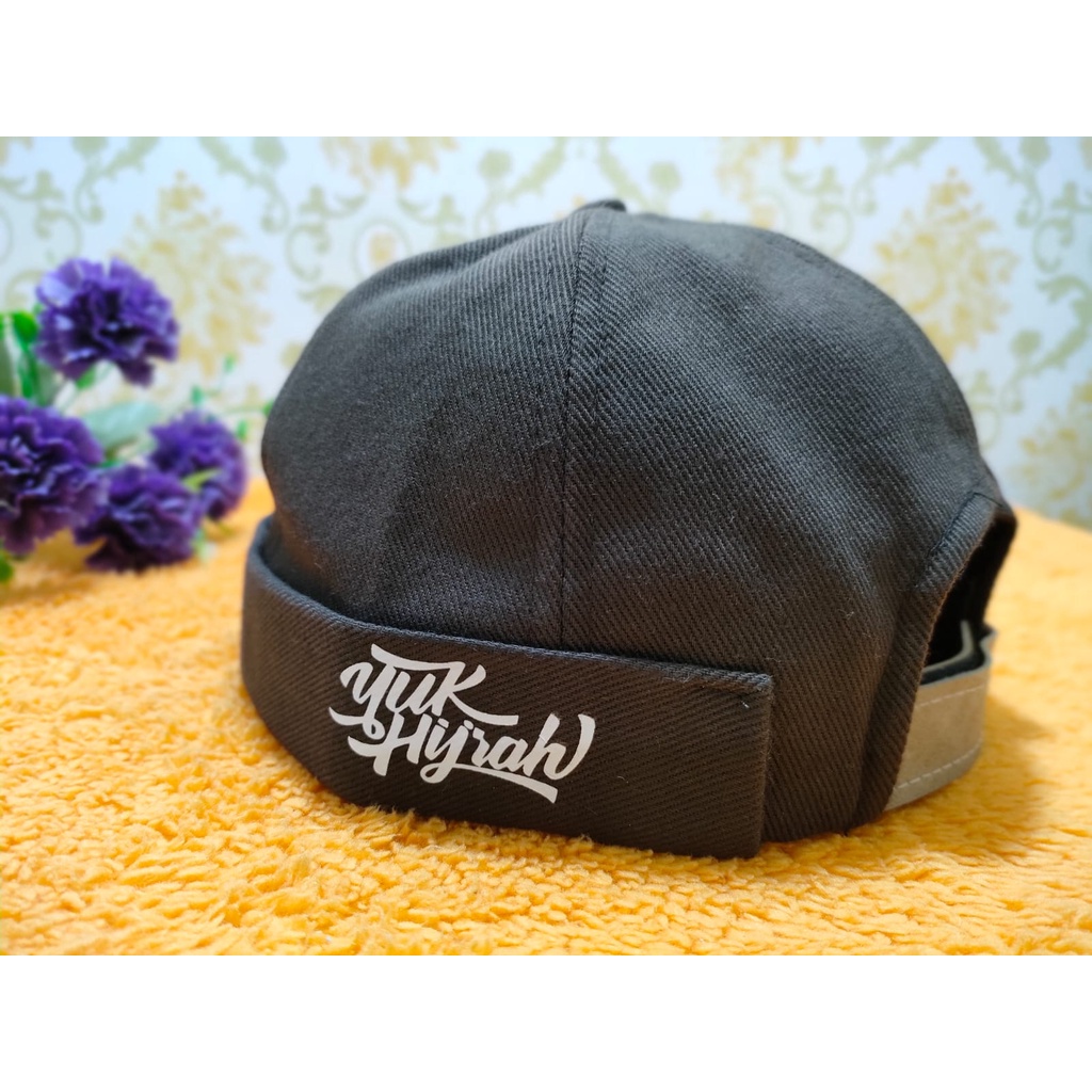 TOPI MIKI HAT POLOS &amp; KALIGRAFI PECI GAUL ROCKZILLA PREMIUM &amp; EXLUSIVE ORIGINAL BRAND TOPI MIKI HAT yuk hijrah TOPI MIKIHAT UAS TOPI PRIA DEWASA