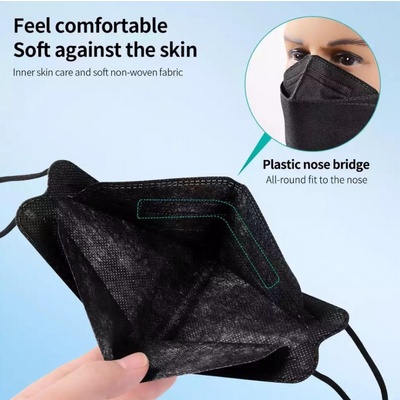 Masker KF95 Warna Hitam 1 Pack Isi 10pcs Black Mask Daily Use Dewasa Tebal Good Quality Impor Earloop Dipakai Berulang Uap Reusable Mask Sheet Murah Face Premium Bisa Digunakan Mencegah Bakteri Virus Tidak Gatal Anti Alergi Grosir Grosir Prakarya Malang