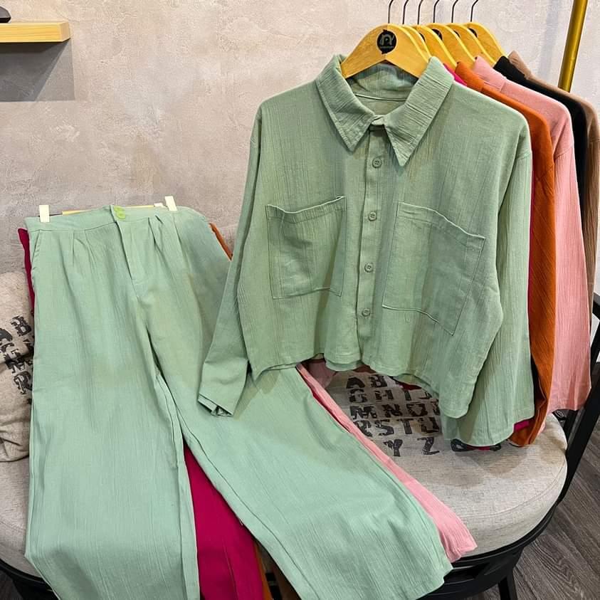 JOVANIKA SET KEMEJA KULOT HW SETELAN WANITA (IC)