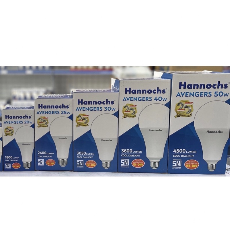 BOLA LAMPU LED HANNOCHS AVENGERS 20W/25W/30W/40W/50W