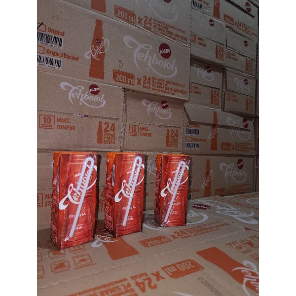 Teh botol kotak sosro 200 ml 1 dus isi 24