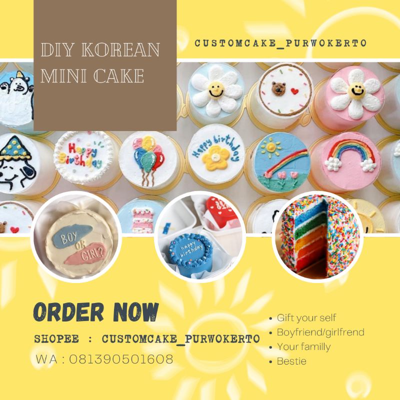 

DIY KOREAN LUNCH BOX/ RAINBOW CAKE BENTO KIT/ DIY CAKE KIT/ GIFT BOX/ BENTO CAKE/ DIY MINI CAKE