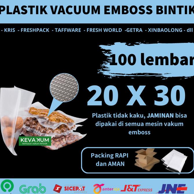 Plastik Vacum Emboss 20x30 Plastic Bag Vacuum Sealer Emboss
