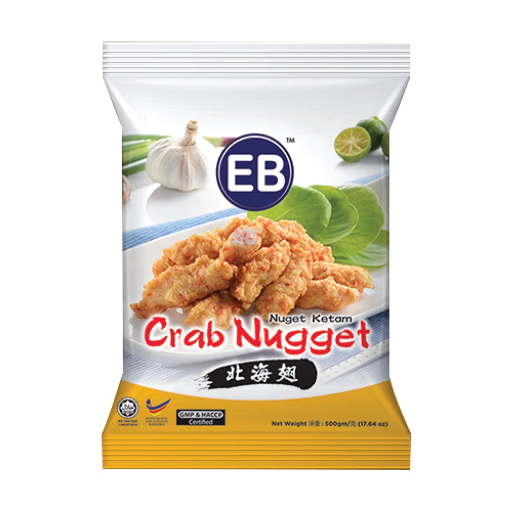 Makanan Seafood EB Crab Nugget -Nugget Kepiting 500 gr Hallal Frozen Food