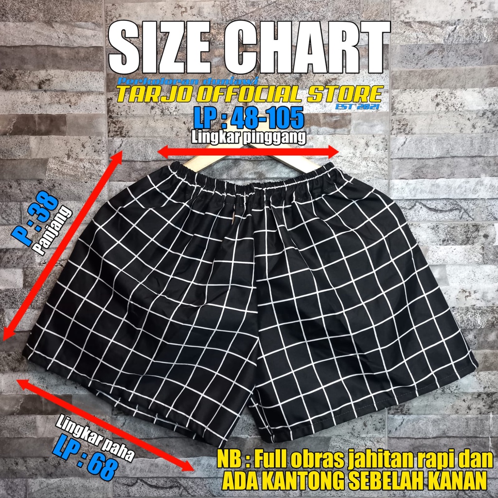 BOXER PRIA WANITA CELANA PENDEK PRIA WANITA BOXER UNISEX BOXER MOTIF DEWASA CELANA PRIA WANITA CELANA TARTAN ALL SIZE