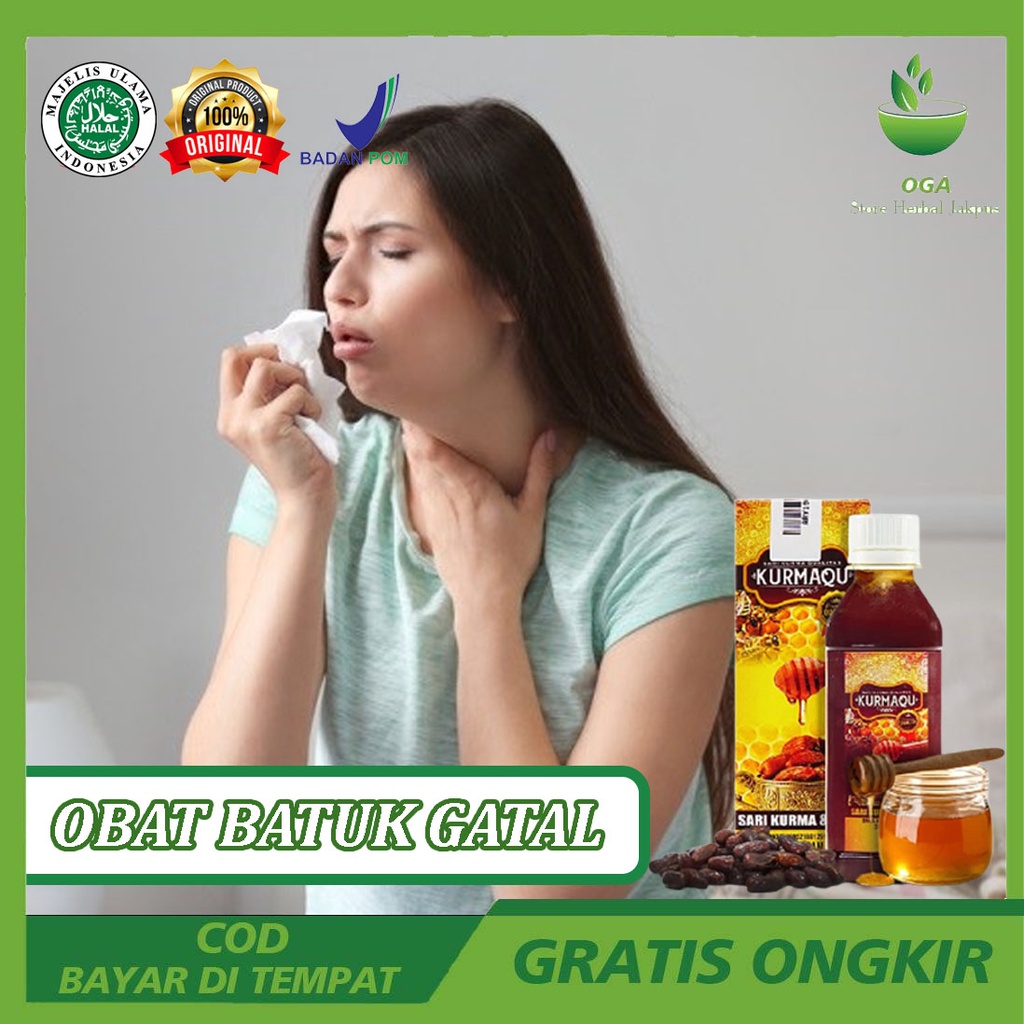 Obat Batuk Karena Tenggorokan Gatal - Obat Batuk Alergi Dingin - Madu Obat Batuk - Kurmaqu Sari Kurm