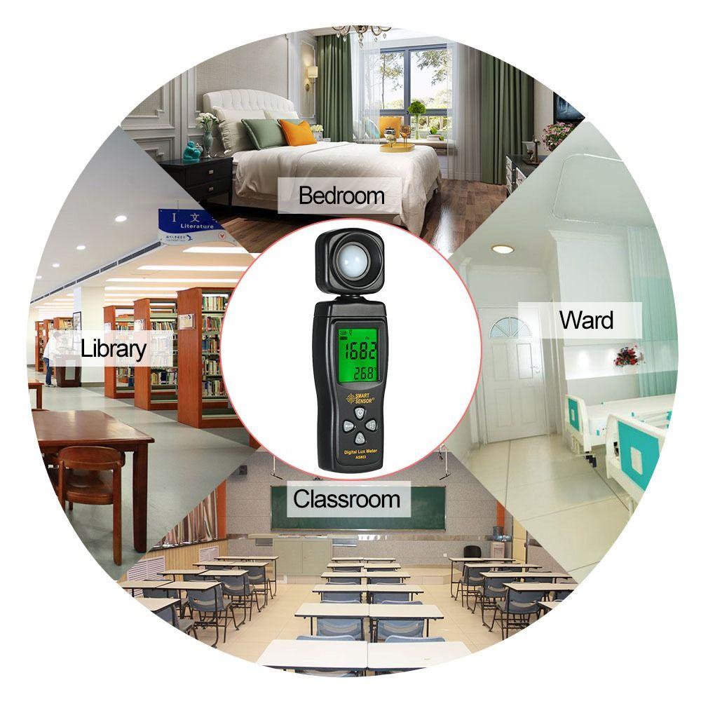 Top Digital Light Meter Profesional Max Min Handheld Photometer Alat Pengukur Cahaya