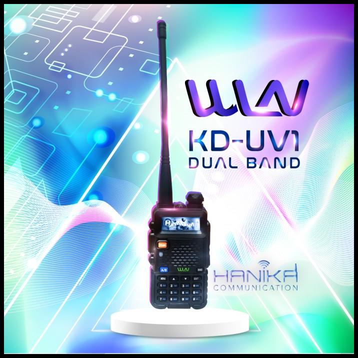Wln Kd-Uv1 Ht Dualband 5W Ori Baru Kduv1 Walkie Talkie Wlan Vhf Uhf