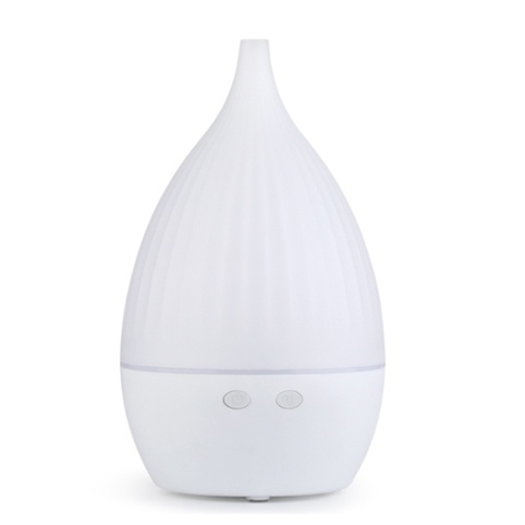 G8UI Funho Air Humidifier Aromatherapy Oil Diffuser Wood Design 150ml With Led Rgb - Aj-509 - White Or-i