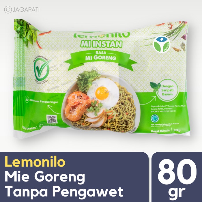 

TERBARU Lemonilo - Mie Goreng Instant 77gr- Bebas MSG - Tanpa Pengawet