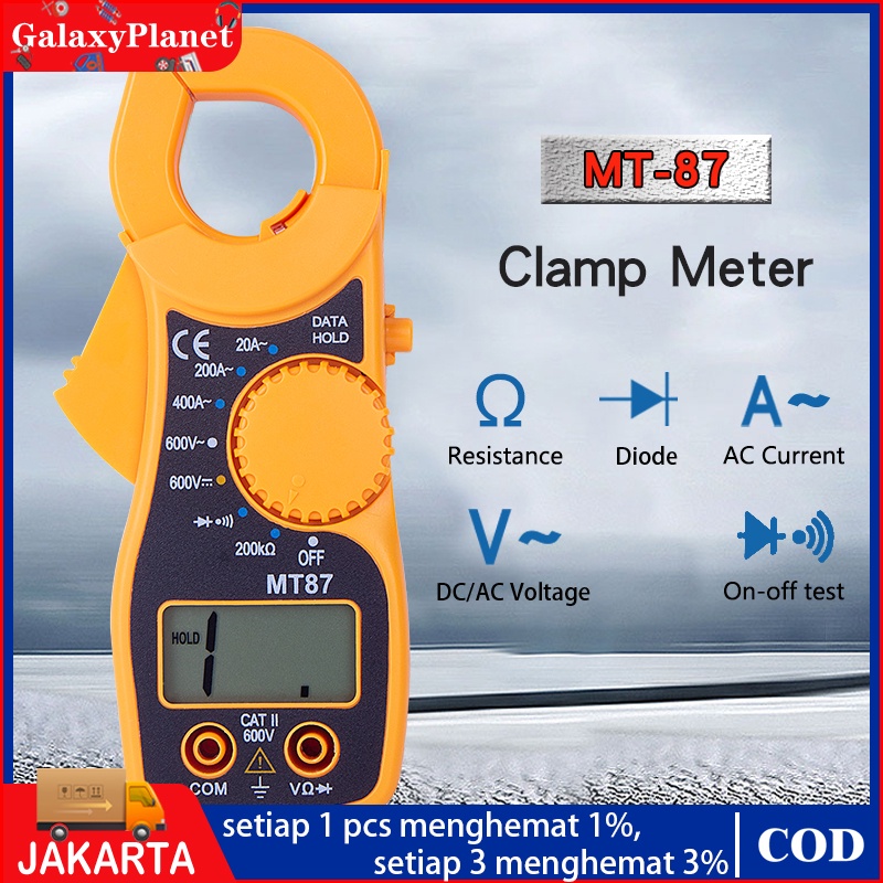 Jual Digital Clamp Meter MT87 Tang Ampere Multimeter MT87 Kabel Tester