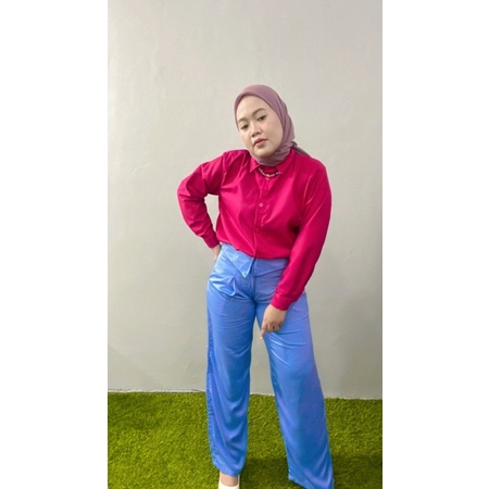 Celana kulot rayon twill