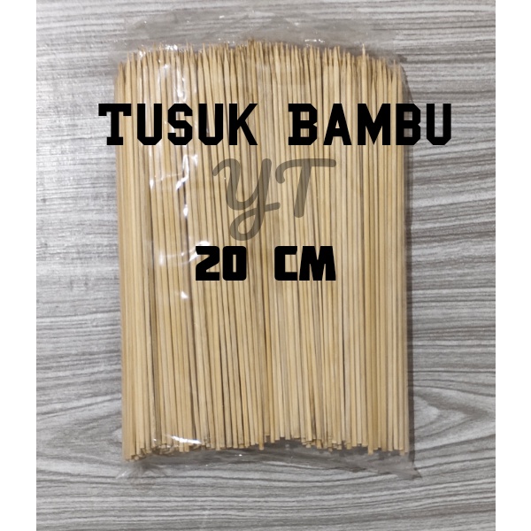 tusuk sate 20cm - tusuk sosis bambu - sunduk berat 500 gram sunduk sosis