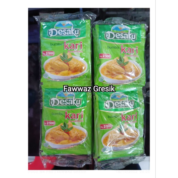 Desaku Bumbu Kari 10X12,5 gr 1 Renceng isi 10 Sachet