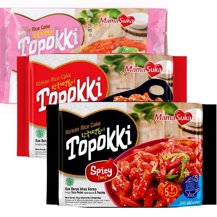 

Kualitas Terbaik--Topokki Instan Korea Rice Cake Mama Suka toppoki HALAL 134 gr Topoki korean