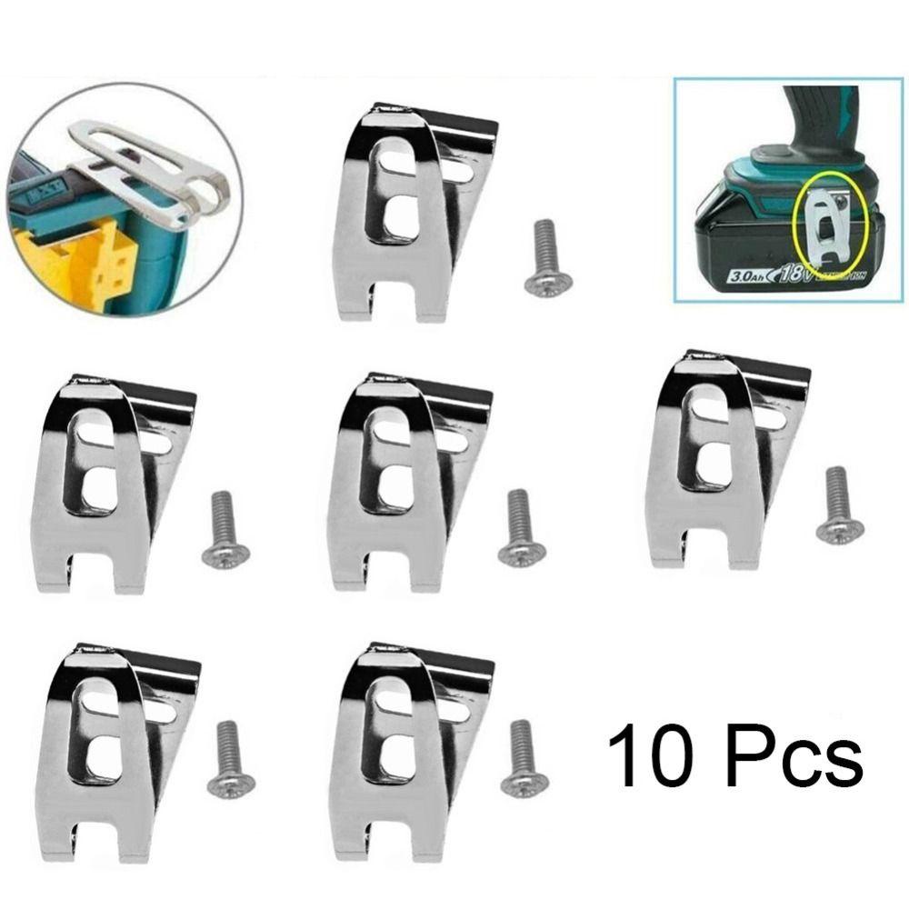 Top 10pcs Klip Sabuk Bor Alat Listrik Drill Driver Belt Clip Hooks Power Tool Parts Sabuk Bor Listrik