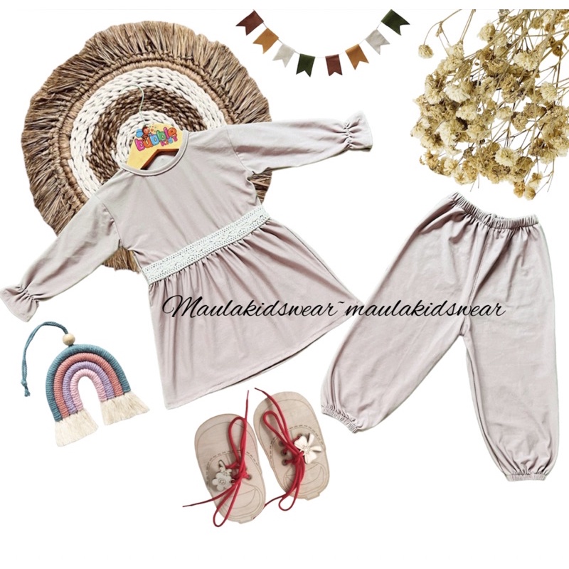 setelan anak perempuan newborn 0-3 tahun / setelan JASMINE / setelan bayi perempuan / baju anak perempuan / baju bayi perempuan