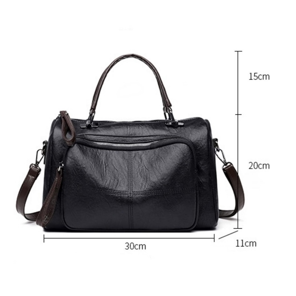 TAS SELEMPANG WANITA IMPORT KULIT HITAM RATAJE TA669B5 SHOULDER SLING BAG BAHU BATAM PREMIUM CEWEK SIMPLE FASHION MURAH KEKINIAN KOREA BRANDED CASUAL