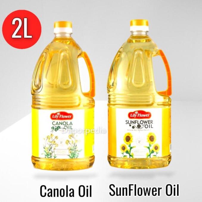 

Canola SunFlower Oil Lily Flower Minyak Kanola Biji Bunga Matahari 2L