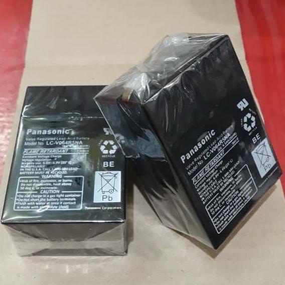 Baterai aki kering Panasonic 6v 4,5Ah 20HR
