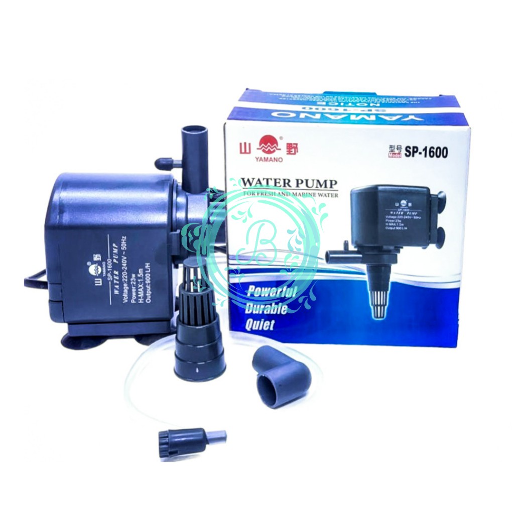 Yamano SP 1600 SP1600 Pompa Air Celup Aquarium Ikan Aquascape Hidroponik Submersible Water Pump