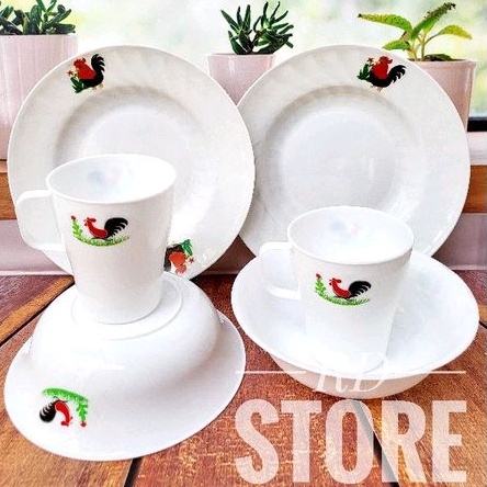 promo set ayam jago. 2.piring 2.mangkok 2.gelas