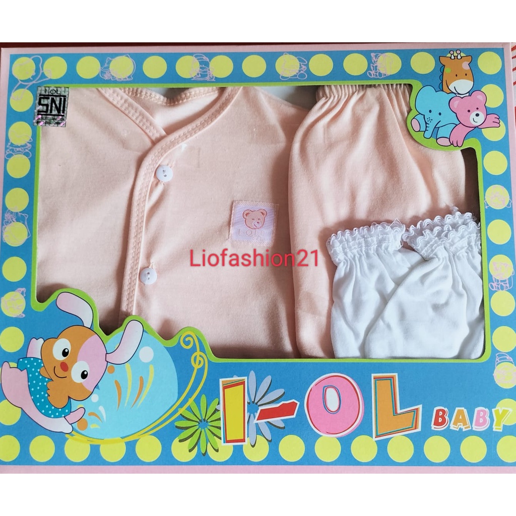 Kado Baju Bayi Set IOL Biru Muda-Baby Set Iol Murah-Baby Gify Set IOL