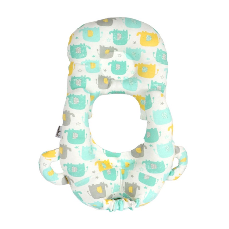 Mary 2-in-1 Bantal Makan Bayi U-shaped Breathable Pillow Mencegah Dilepas Breast Feeding Pillow Dengan Holder Botol