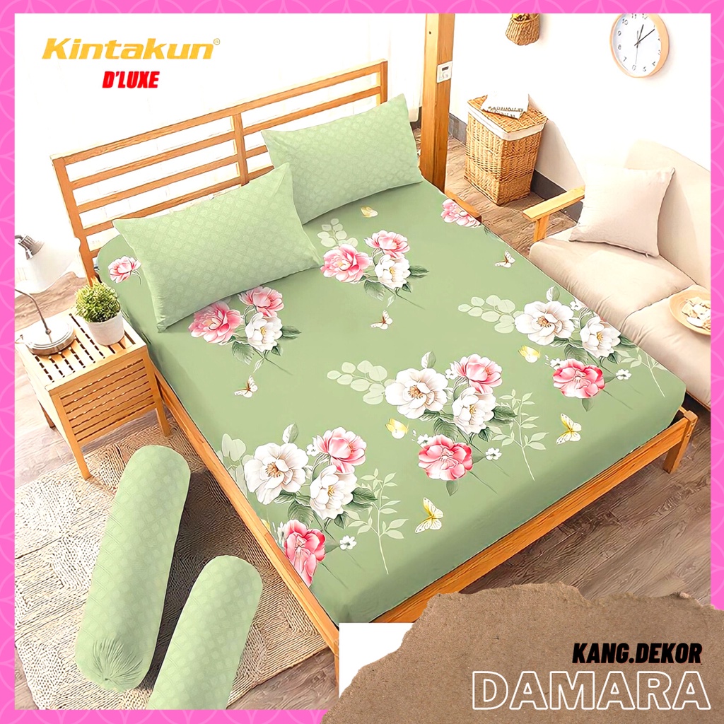 SPREI KINTAKUN DLUXE MOTIF DAMARA 160x200 NO 2 QUEEN SEPREI CANTIK MURAH MOTIF TERBARU SEPRAI KAMAR TIDUR D’LUXE SEPREI AESTHETIC D LUXE KINTAKUN SEPRAI CANTIK SEPRE DLUXE PROMO ANTI LUNTUR MOTIF PLUS SARUNG BANTAL SPREI DEWASA ALAS KASUR SPREI ADEM