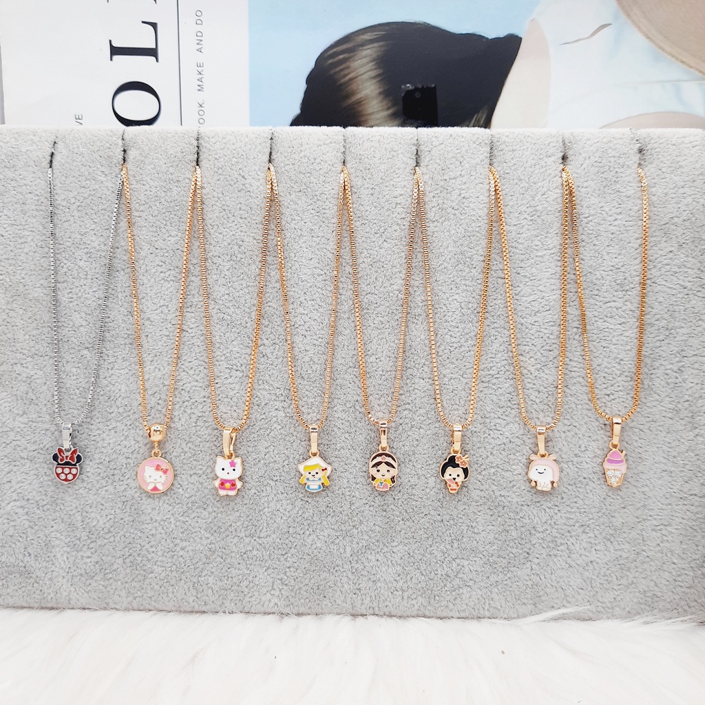 Kalung Anak Meilyn Motif Karakter Kartun Gold - BN440