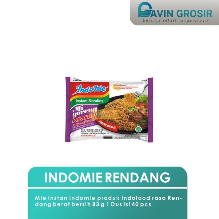 

SALE Mie Instan Indomie Goreng Rendang (ecer)