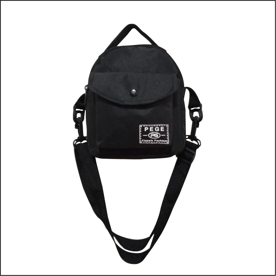 Tas Selempang Bahu Pria PEGE Slingbag Kasual Keren Model Polos - PG 8926