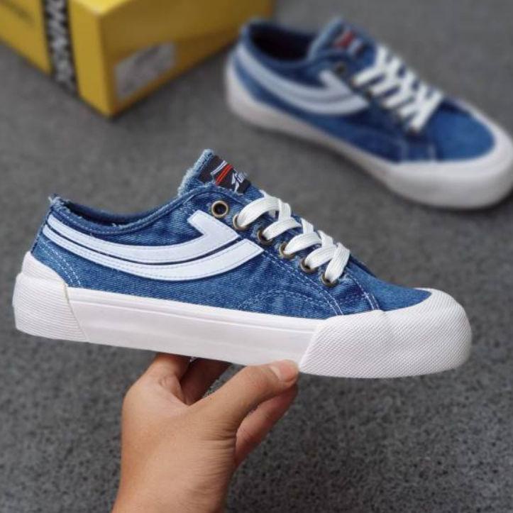 Model Baru.. Sepatu jhonson galaxy pro low denim - johnson original