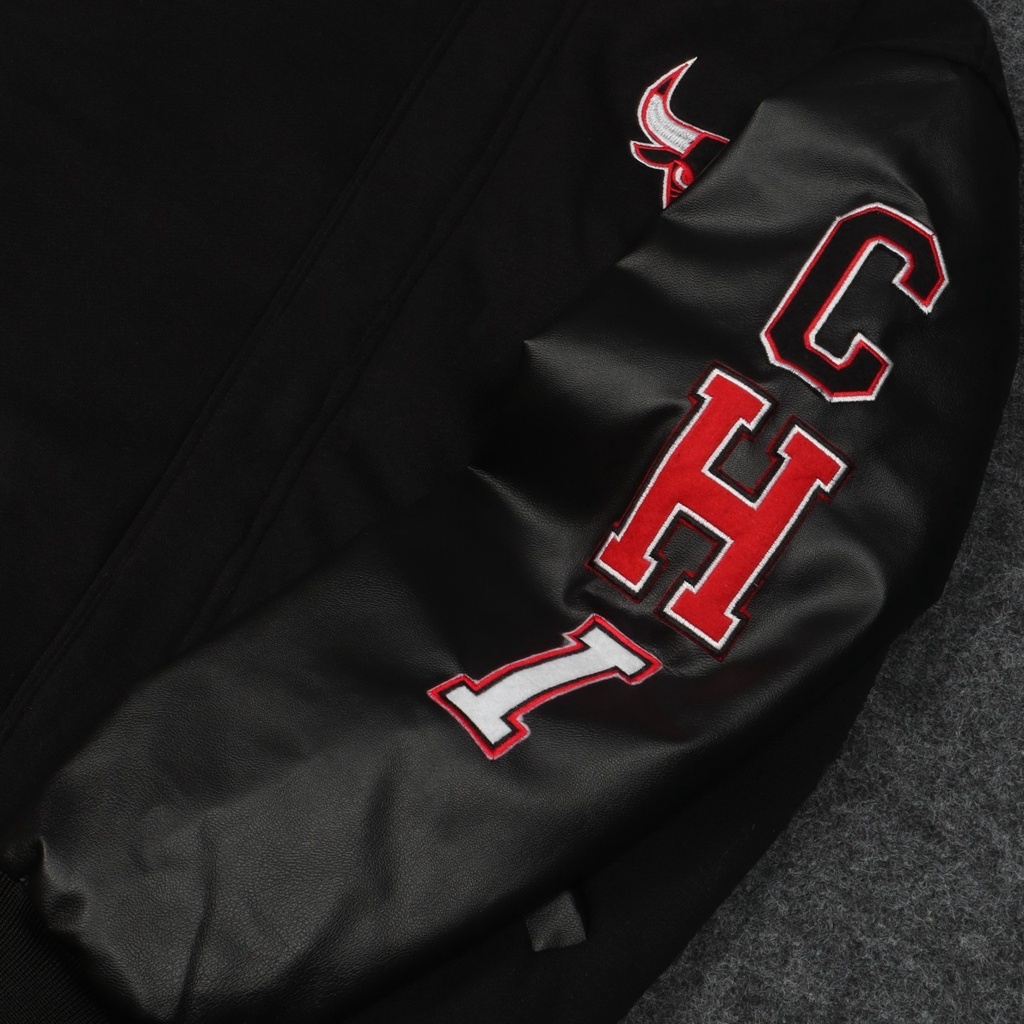 Jaket Varsity Pria Wanita CHICAGO BULLS NBA EMBROID Casual Good Brand Quality