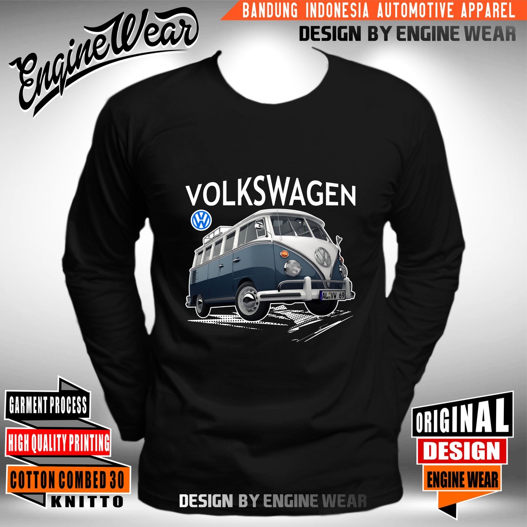 kaos VW combi tshirt volks wagen type 2 vw kombi baju mobil van otomotif br