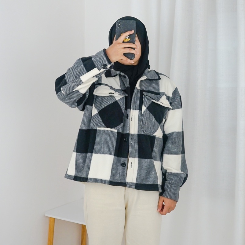 Winter Jaket Wanita Gaya Korea Bahan Tebal