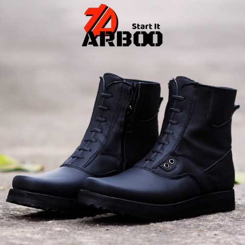 Sepatu PDH SOL DATAR SEPATU PDH TNI KULIT POLRI SATPAM KULIT SAPI RESLETING