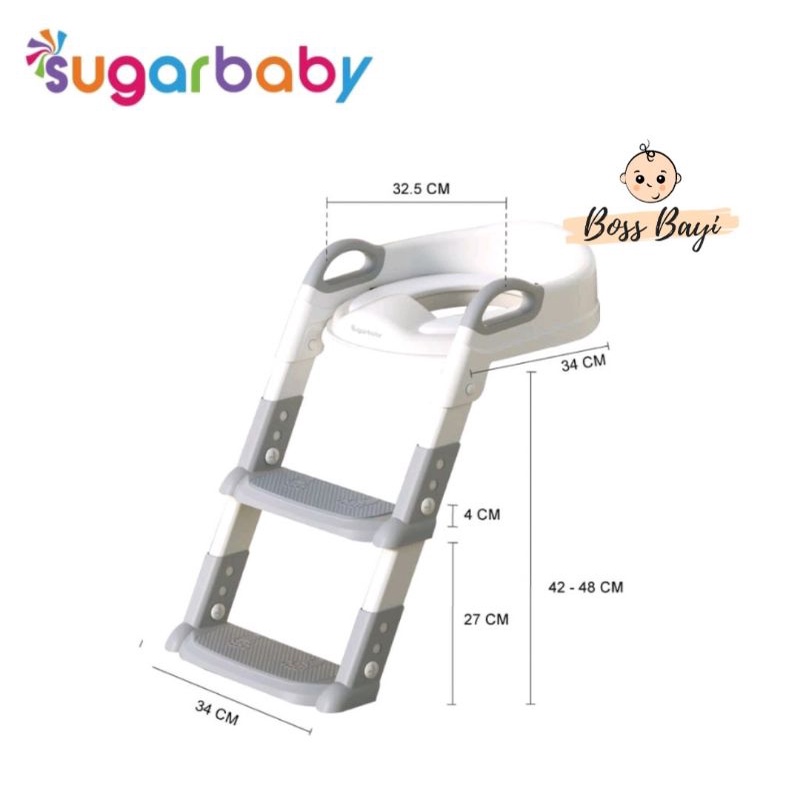 SUGAR BABY - Potty Training Seat &amp; Ladder Step/ Tangga Anak Toilet Training