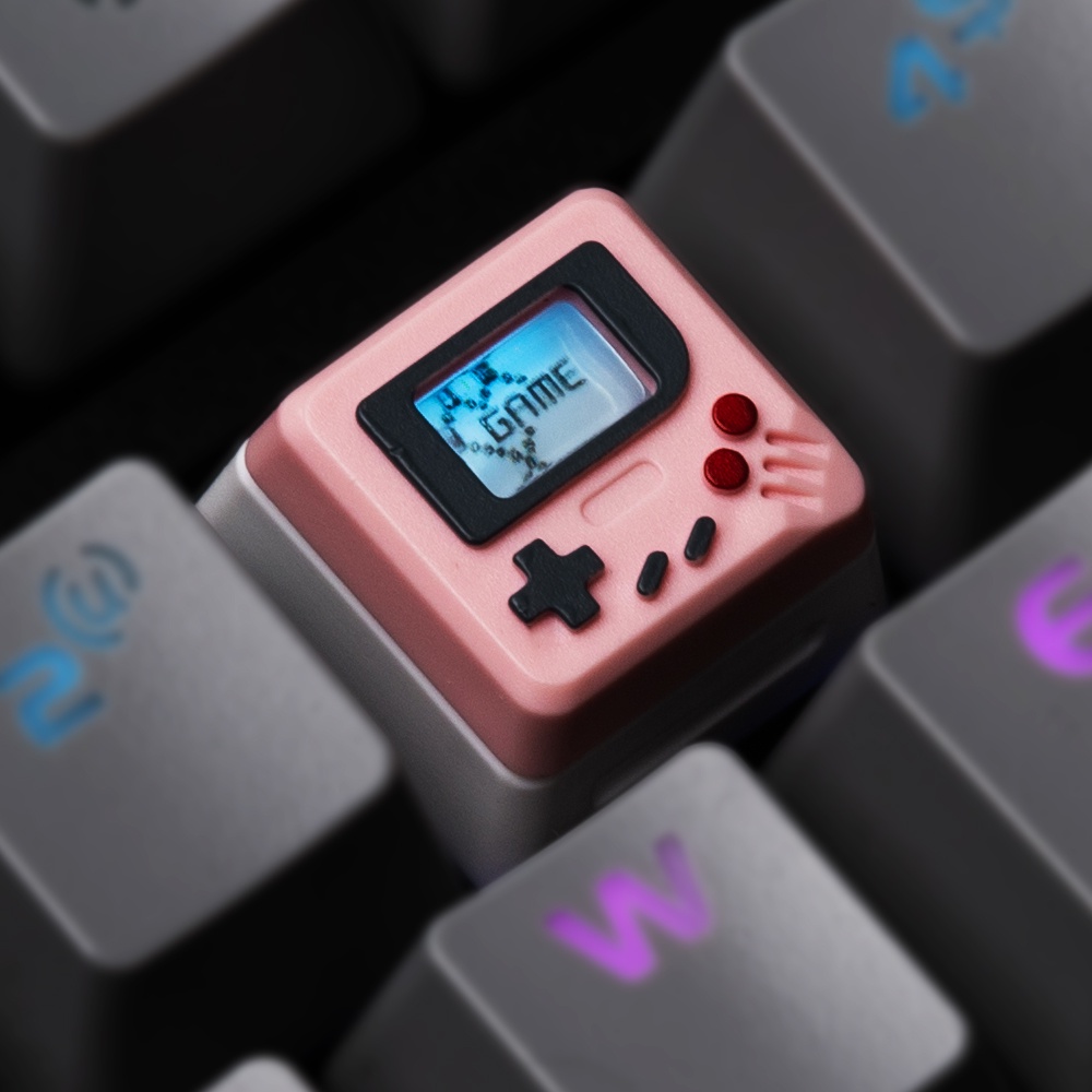 K04 3in1 Keycap Keyboard Mekanik Transparan Ringan Bahan ABS Desain Vintage Klasik