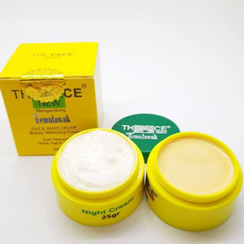 COD CREAM TEMULAWAK THE FACE ORIGINAL BPOM DAY CREAM & NIGHT CREAM 50 GRAM