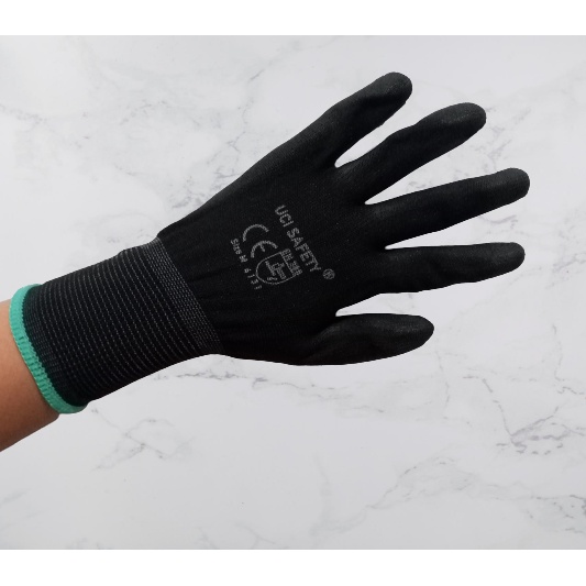 Sarung Tangan Karet Palm Fit Glove Uci Safety Size : M L XL