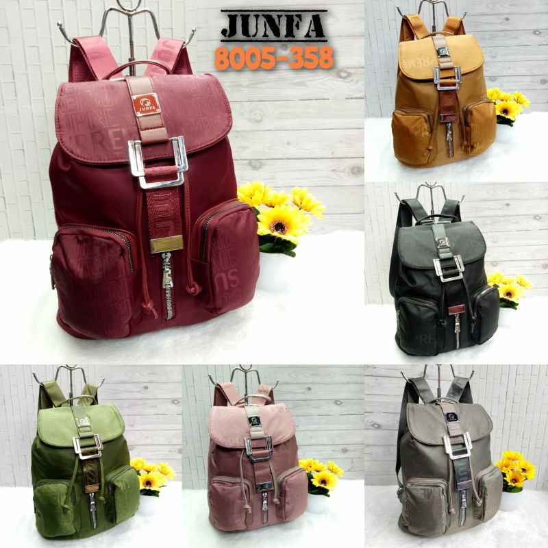 Tas wanita ransel junfa parasut 8005-358 junfa backpack import