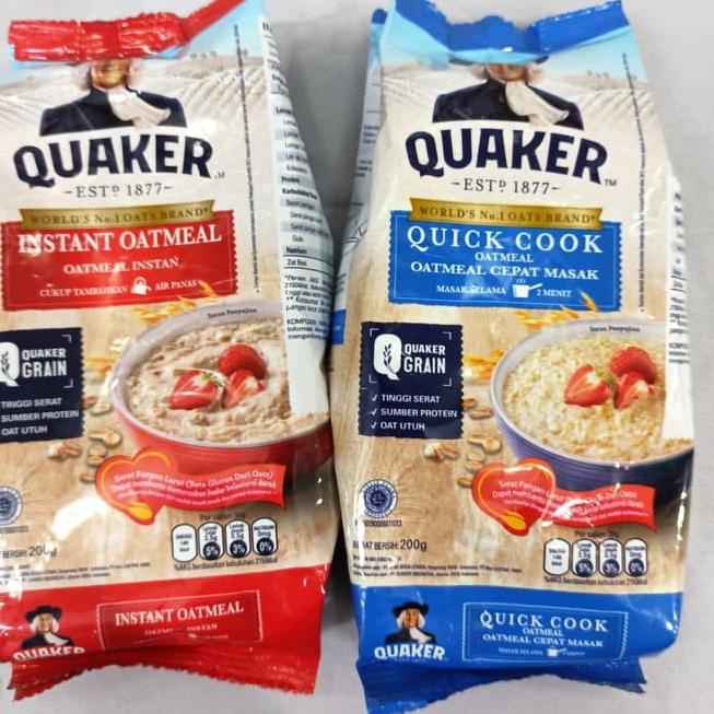 

Barang keren--QUAKER Instant / Quick Cooking Oatmeal 200 Gram