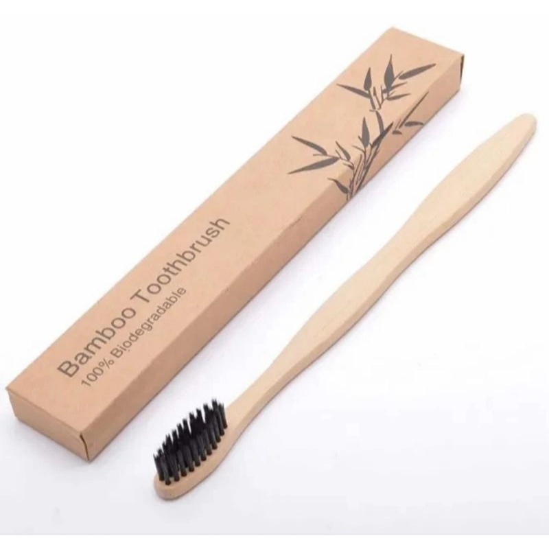 sikat gigi bambu sikat gigi kayu sikat gigi natural bamboo toothbrush