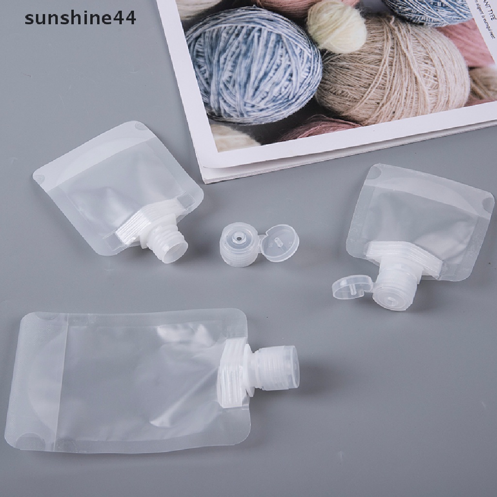 Sunshine 5pcs Botol Dispenser Lotion / Cairan Makeup Portable Untuk Travel