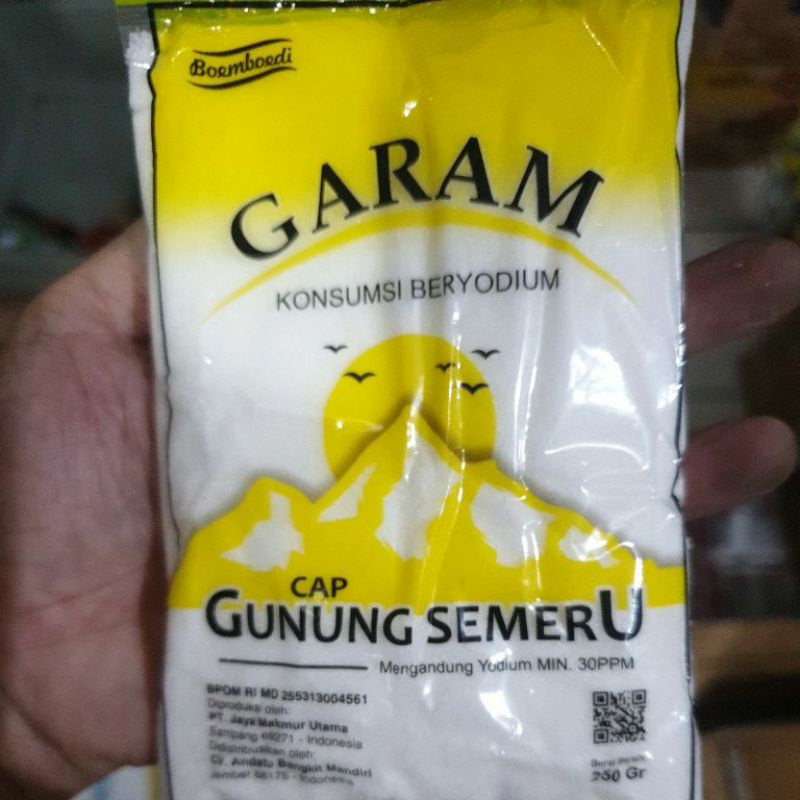 

Garam cap gunung semeru 250 gr