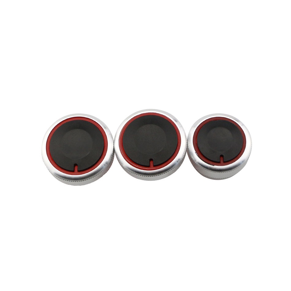 3 Pcs / set Knob Saklar Kontrol Panas AC Mobil Bahan Aluminum Alloy Untuk Hyundai Elantra Verna