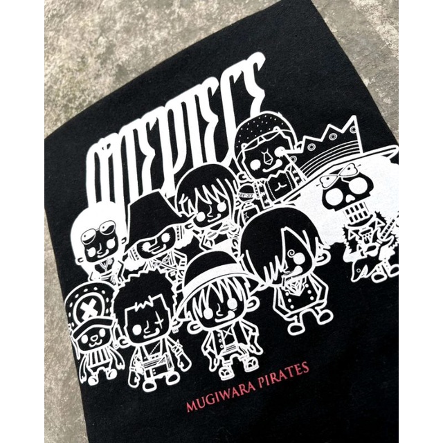 Kaos Anime One Piece Official Mugiwara Second , Thrift , Bekas