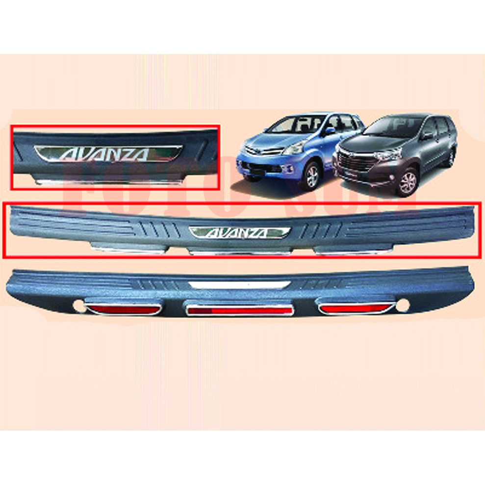 Sillplate Belakang + reflektor avanza xenia 2012 sampai 2018
