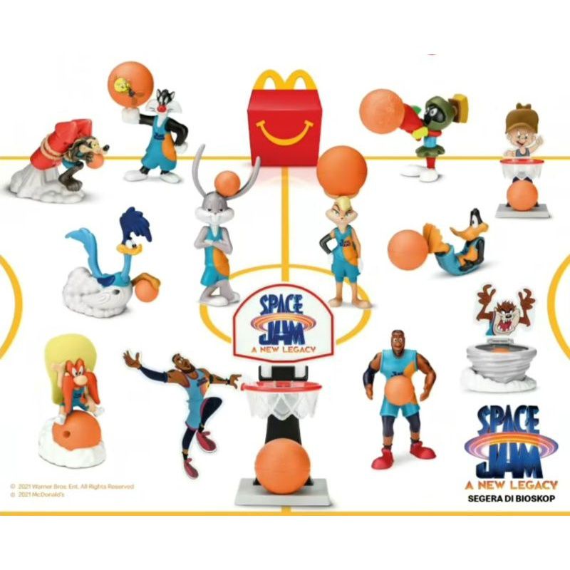 (NEW SEGEL) HAPPY MEAL MCD MCDONALDS SPACE JAM